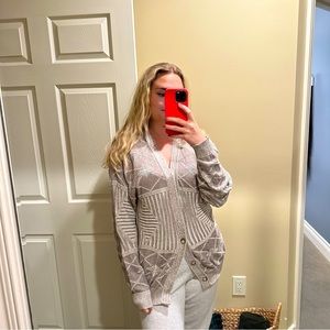 Vintage Jantzen Grandpa Western Multi Patterned Cardigan